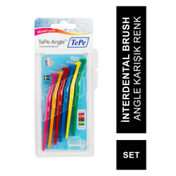 TEPE İnterdental Brush Angle Karışık Renk Mix Set