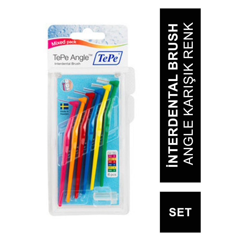TEPE İnterdental Brush Angle Karışık Renk Mix Set