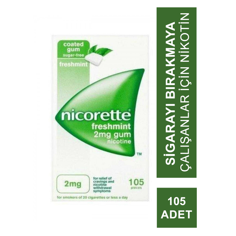 Nicorette Freshmint 2mg Naneli Sakız 105 Adet