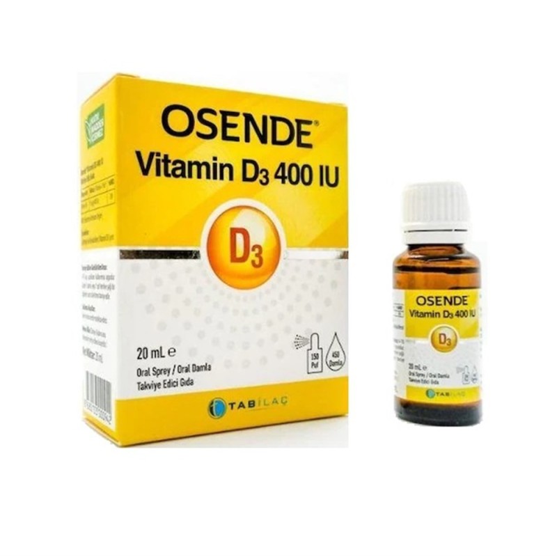 Osende Vitamin D3 400IU Damla Sprey 20ml