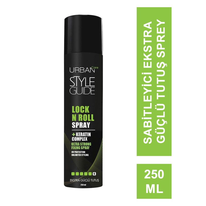 Urban Care Style Guide Lock N Roll Ekstra Hacim Güçlü Tutuş Saç Spreyi 250 ml