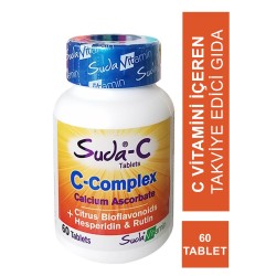 Suda Vitamin Suda-C C-Complex Takviye Edici Gıda 60 Tablet
