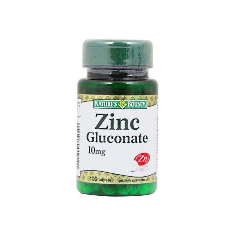 Nature's Bounty Zinc Gluconate 10mg 100 Tablet Nature's Bounty Zinc Gluconate 10mg 100 Tablet