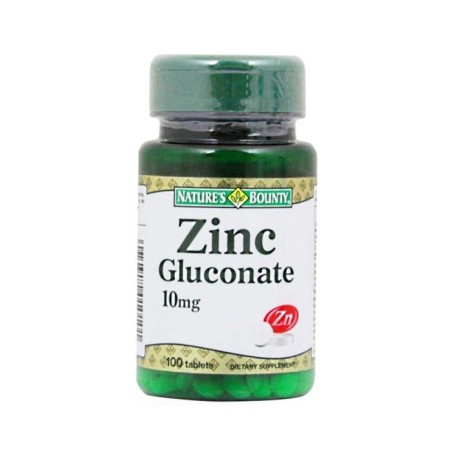 Nature's Bounty Zinc Gluconate 10mg 100 Tablet