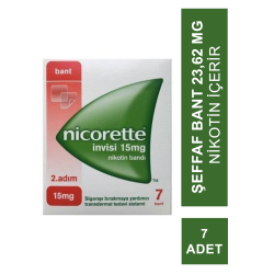 Nicorette İnvisi 2.Adım15 Mg 7 Nikotin  Bandı (S.K.T 11-2023)