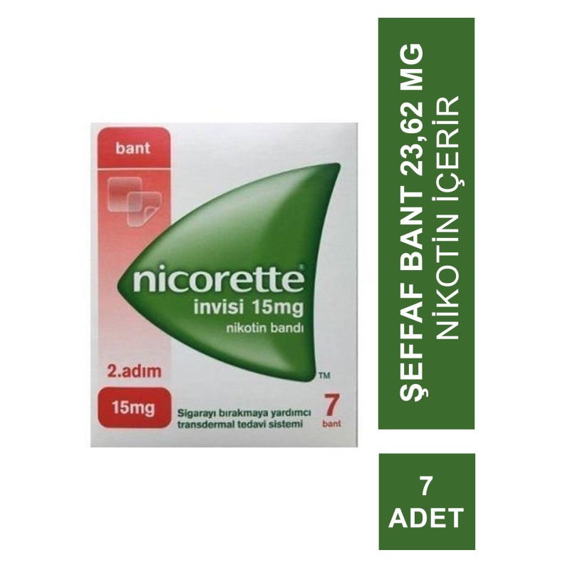 Nicorette İnvisi 2.Adım15 Mg 7 Nikotin  Bandı (S.K.T 11-2023)