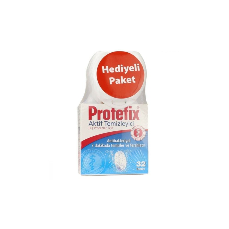 Protefix Diş Protezleri Temizleyici 32 Tablet Hediyeli Paket
