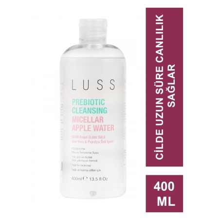 LUSS Prebiotic Cleansing Micellar Doğal Elma Suyu 400 ml