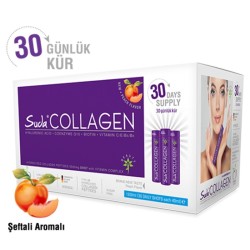 Suda Collagen Şeftali Aromalı Kollajen 30 x 40 ml - İçime Hazır Sıvı 30 Günlük Kür