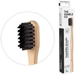 Humble Brush Ekolojik Bambu Hassas Diş Fırçası, Yetişkin, Siyah