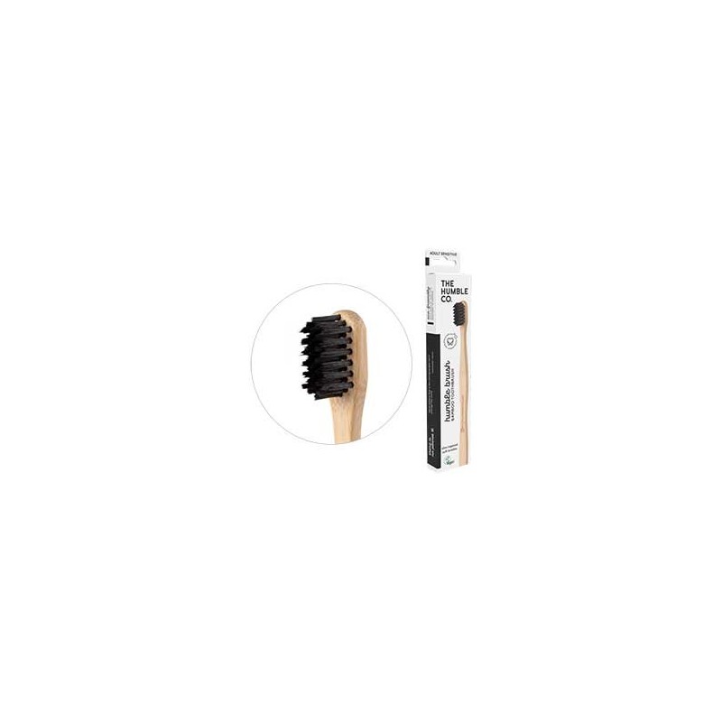 Humble Brush Ekolojik Bambu Hassas Diş Fırçası, Yetişkin, Siyah