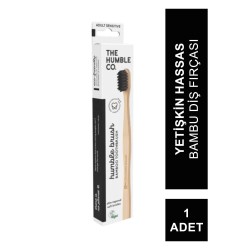 Humble Brush Ekolojik Bambu Hassas Diş Fırçası, Yetişkin, Siyah