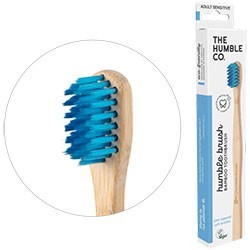 Humble Brush Ekolojik Bambu Hassas Diş Fırçası Yetişkin, Mavi