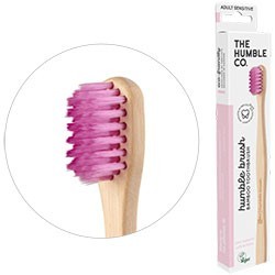 Humble Brush Ekolojik Bambu Hassas Diş Fırçası Yetişkin, Lila