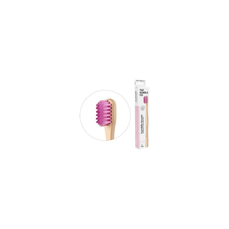 Humble Brush Ekolojik Bambu Hassas Diş Fırçası Yetişkin, Lila