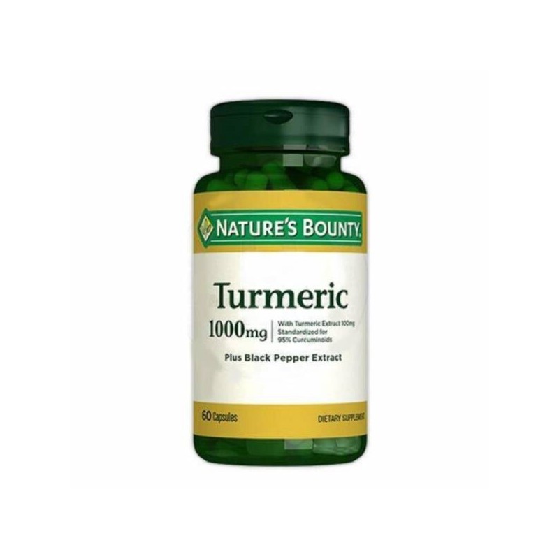 Nature's Bounty Turmeric Plus 1000mg Black Pepper Extract 60 Kapsül Nature's Bounty Turmeric Plus 1000mg Black Pepper Extract 60 Kapsül