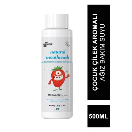 Humble Mouthwash Ağız Bakım Suyu Çilek Aromalı ( Çocuk ) 500 ml