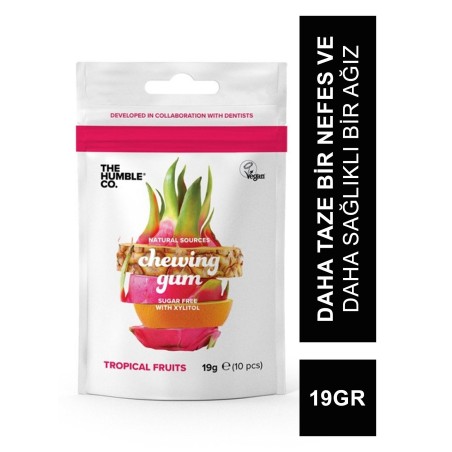 The Humble Co Chewing Gum Tropikal Meyve Aromalı Sakız 19 g