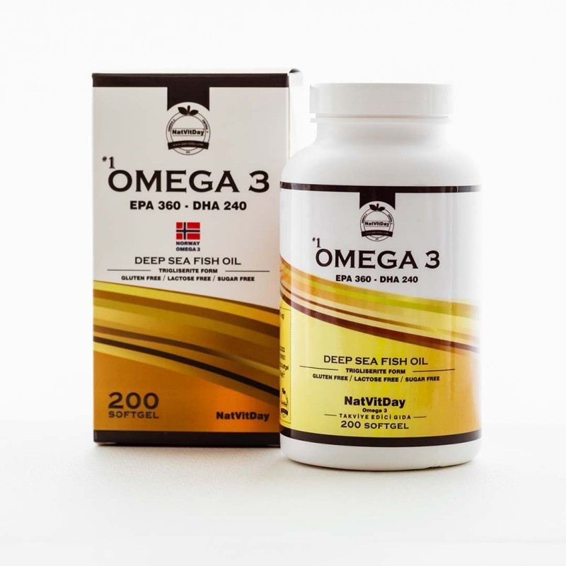 NatVitDay Omega 3 EPA 360 DHA 240 200 Softgel