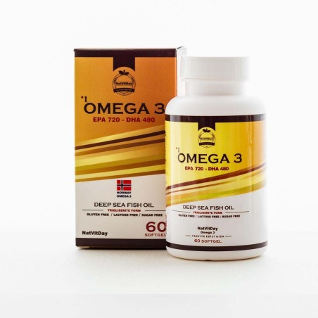 NatVitDay Omega 3 EPA 720 DHA 480 60 Softgel
