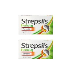 Strepsils Herbal Zencefil 16 Pastil x 2 Adet