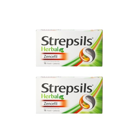 Strepsils Herbal Zencefil 16 Pastil x 2 Adet