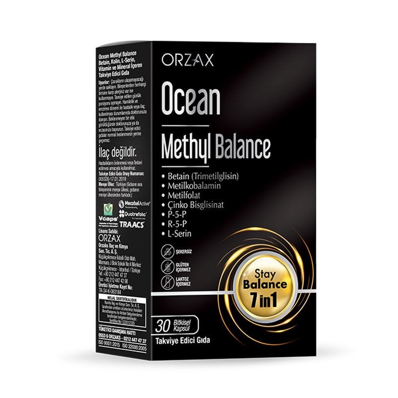 Ocean Methyl Balance Takviye Edici Gıda 30 Kapsül