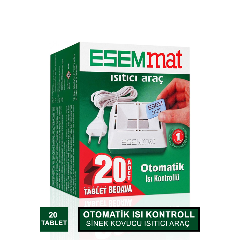Esemmat Sinek Kovucu Isıtıcı Araç 20 Tablet (S.K.T 08-2024)