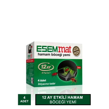 Esemmat Hamam Böceği Yemi 4 Adet (S.K.T 01-2025)