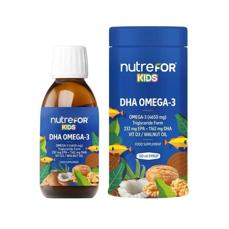 Nutrefor Kids DHA Omega-3 Şurup 150 ml Nutrefor Kids DHA Omega-3 Şurup 150 ml