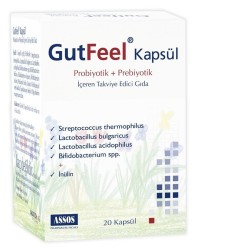 Assos Gutfeel Probiotik Prebiotik 20 Kapsül