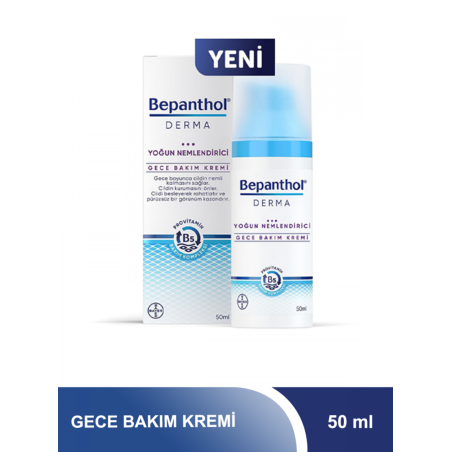 Bepanthol Derma Gece Bakım Kremi Yoğun Nemlendirici 50 ml