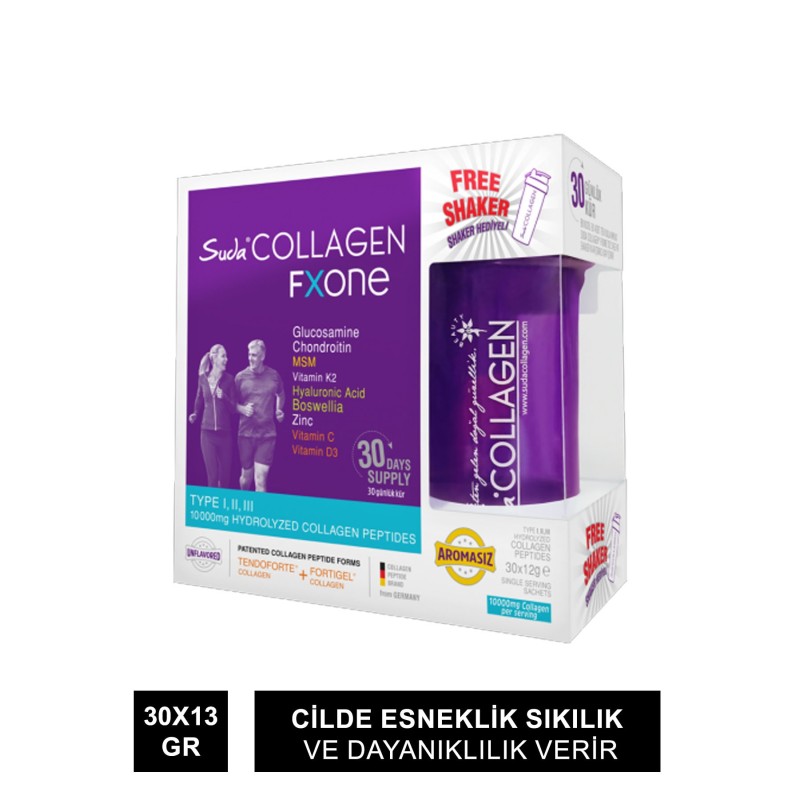 Suda Collagen Fxone Aromasız Takviye Edici Gıda 30 x 13 gr Toz Şase