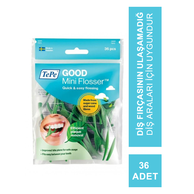 Tepe Good Mini Flosser Çatallı Diş İpi 36 Adet