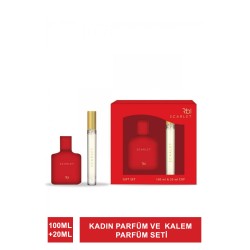 Rebul Scarlet Edt 100 ml Kadın Parfüm + 20 ml Kalem Parfüm Seti