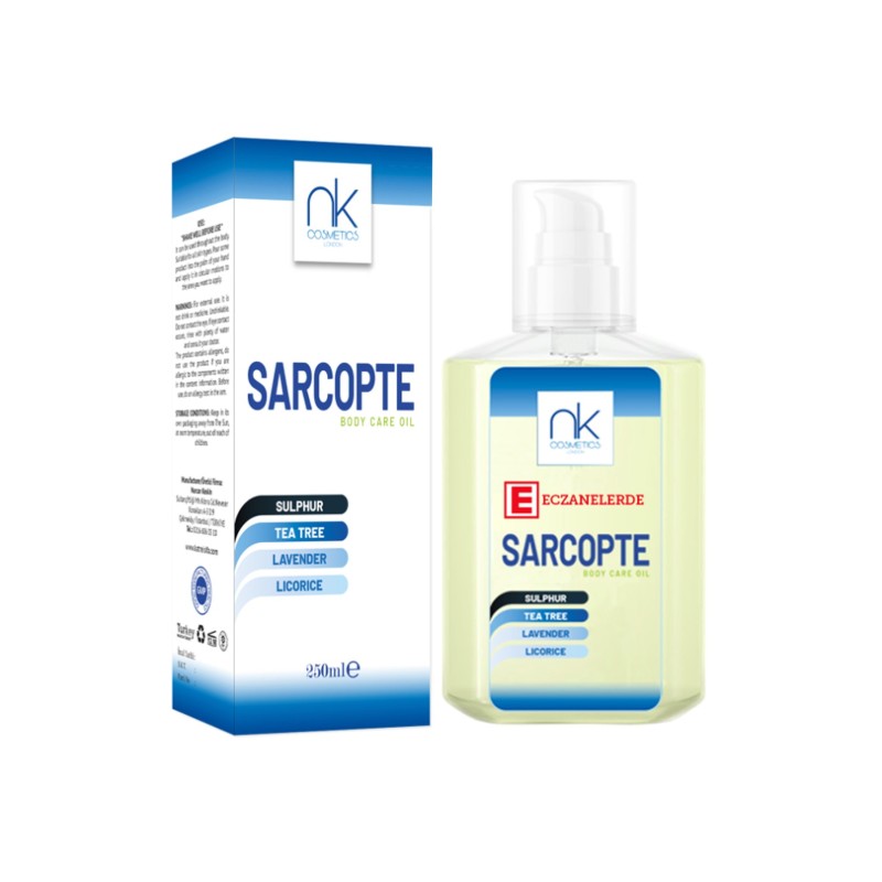 Sarcopte Koruyucu Cilt Bakım Losyonu Güçlü Formül Lavanta Kokulu 250 ml