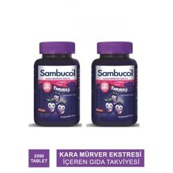 Sambucol Plus Kids Yummies 60 Çiğnenebilir Jelibon 2'li Set
