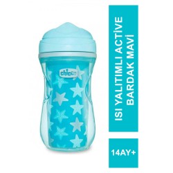 Chicco Isı Yalıtımlı Active Bardak Mavi 14 Ay+