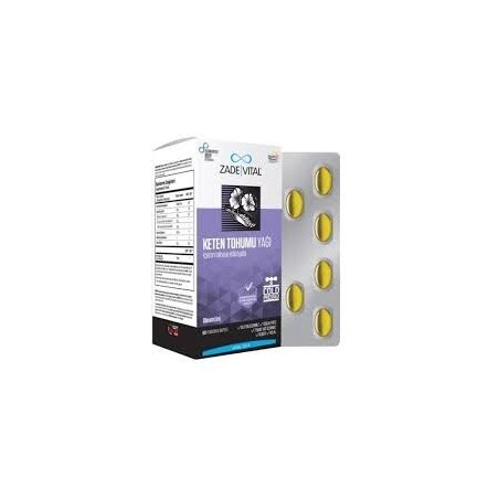 Zade Vital Keten Tohumu Yağı 60 Kapsül