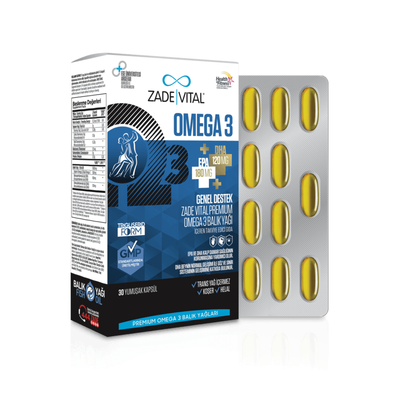 Zade Vital Premium Omega 3 Balık Yağı 45 Kapsül