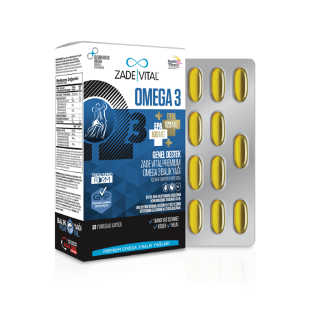 Zade Vital Premium Omega 3 Balık Yağı 45 Kapsül