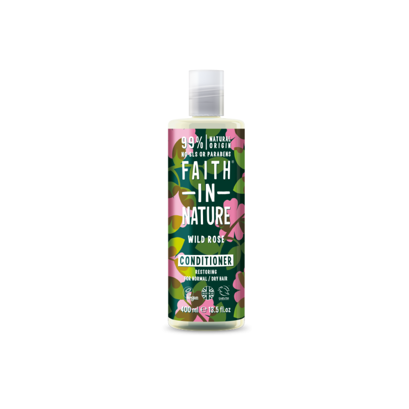 Faith In Nature Wild Rose Conditioner ( Onarıcı Saç Bakım Kremi ) 400 ml