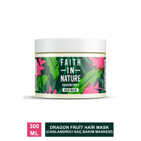 Faith In Nature Dragon Fruit Hair Mask ( Canlandırıcı Saç Bakım Maskesi ) 300 ml