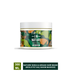 Faith In Nature Shea & Argan Hair Mask Besleyici Saç Bakım Maskesi 300 ml
