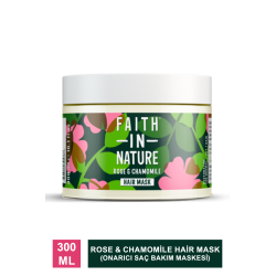 Faith In Nature Rose & Chamomile Hair Mask Onarıcı Saç Bakım Maskesi 300 ml