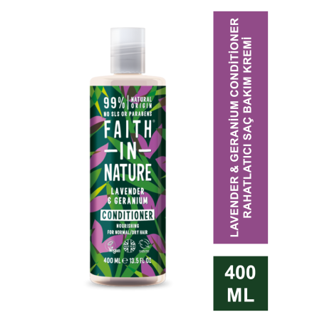 Faith In Nature Lavender & Geranium Conditioner Rahatlatıcı Saç Bakım Kremi  400 ml