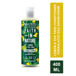 Faith In Nature Lemon & Tea Tree Conditioner Ferahlatıcı Saç Bakım Kremi 400 ml