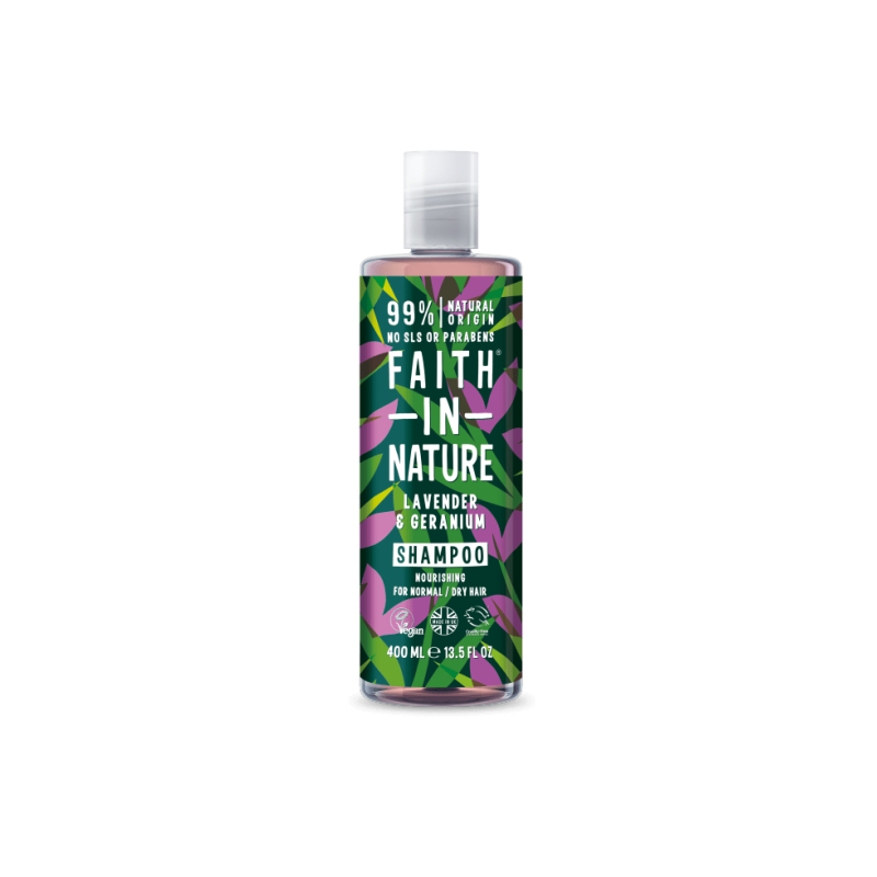 Faith In Nature Lavender & Geranium Shampoo ( Rahatlatıcı Saç Bakım Şampuanı ) 400 ml