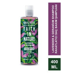 Faith In Nature Lavender & Geranium Shampoo Rahatlatıcı Saç Bakım Şampuanı 400 ml