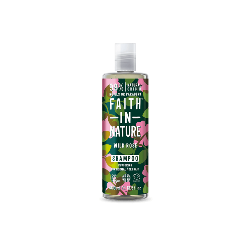 Faith In Nature Wild Rose Shampoo ( Onarıcı Saç Bakım Şampuanı ) 400 ml